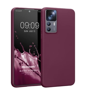 Microsonic Matte Silicone Xiaomi Mi 12T Pro Kılıf Mor