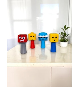 Sprunki 4 adet Kaliteli Yeni Figür 7 cm Lego Guys, Jellyfish Aurelia , Mr.Panic