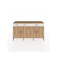 Hyperion Konsol 4 Raflı 3 Çekmeceli 4 Kapaklı 176x44x99 Çam-Çam/Aytaşı