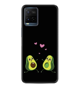Vivo V21 Kılıf Silikon Desen Özel Seri Aşık Avokadolar 1642