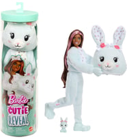 Barbie Cutie Reveal Bebek Ve Aksesuarları, Yumuşak Dostlar Serisi Tavşancık, Renk Değişimi Ve Mini E (Çok Renkli)