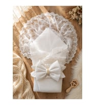 Bebek Battaniyesi Yeni Sezon Dantelli Unisex Bebek Kundağı Hediyelik Yenido