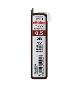 Rotring Min Versatil Kalem Ucu Hi-polymer 2b 0.5 Mm S0312630 (10 Tüp)