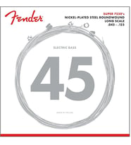 Fender 0737250456 7250 5 Telli Bas Gitar Teli (45-125) Medium Tansiyon Güçlü Low-B Cevabı ve Parlak Üst Frekanslar