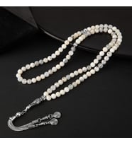 Süt Opal Doğal Taş Tesbih 99luk - 6mm (Çok Renkli)