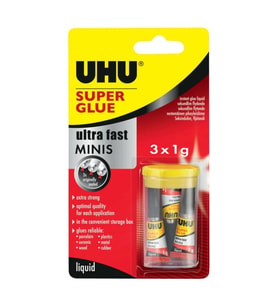 Uhu Super Glue 3'lü Mini Japon Yapıştırıcı