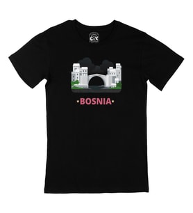 Bosna Hersek Siyah Tişört