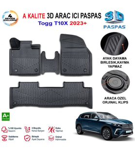 Togg T10X 3D Paspas Havuzlu Pro 2023 Sonrası