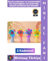 #Vantilatör Kompakt Hafif Sessiz Çalışma Ev Ofis Seyahat Serinleme Çok Şık Renkli Işıklı Şarjlı 2 Ka