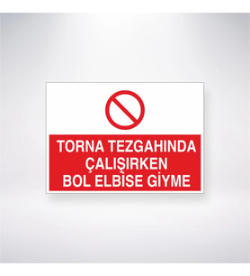 Torna Tezgahında Çalışırken Bol Elbise Giyme