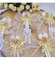 Hayaller Dükkanı 30 Adet Kelebek Figürlü Uygun Fiyatlı Nikah Şekeri