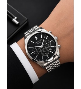 Frank Alex Design Erkek Kol Saati Çelik Kordon Takvimli Kadran Şık Premium 2 Yıl Garantili E07273.5