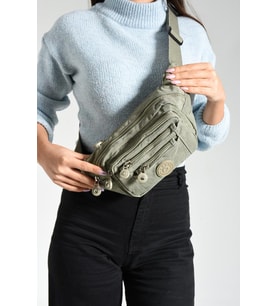 Unisex Bel Çantası Free Bag Klinkır Kumaş Hafif Yağmur Geçirmez Kumaş Çok Cepli