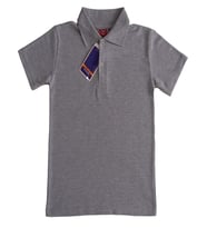 Kız Çocuk Okul Tarz %100 Pamuk T-Shirt -5-17 Yaş AG006 ANGELOS GIRLS (Gri)