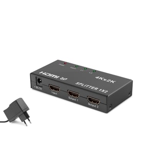 Hdmi Splitter 4K 3D 1 In 2 Out - Siyah Hdx1295