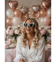 Bride To Be Beyaz Kalp Parti Gözlüğü Bekarlığa Veda Lüks Fotoğraf Aksesuarı