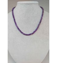 Ametist Taşı 4-5mm Kolye (SABİT KLİPSLİ)