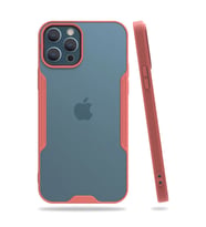 Apple İphone 12 Pro Max Kılıf Platin Silikon - Pembe