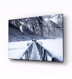 İdealizbiz Doğa Manzara Cam Tablo 4mm Dayanıklı Temperli Cam