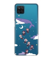 Samsung Galaxy A12 Uyumlu Sevimli BTS Karakterler Tasarımlı Şeffaf Telefon Kılıfı
