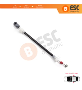 BMW X5 E53 2000-2006 51228243635 51228243636 için Arka Dış Kapı Kolu Taşıyıcı Açma Teli 220 mm