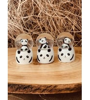Mini Işıklı Panda Kar Küresi