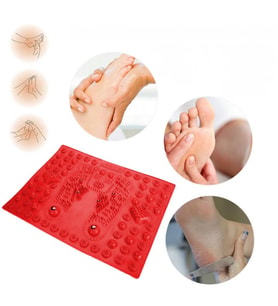 Acupressure Ayak Paspası ve Ayak Refleksoloji Yumuşak Duyu Matı Kırmızı Renk