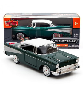 Motormax 1957 Chevrolet Belair 1:24 Ölçek Diecast Model Araba Yeşil