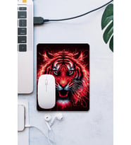SonicTouch Kırmızı Neon Kaplan Pürüzsüz Yüzey Kaymaz Taban Dikişsiz Kenar Gamer Oyuncu Mouse Pad 19x