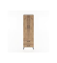 Hyperion Dolap 2 Raflı 2 Çekmeceli Tek Askılı 60x44x195 Aytaşı-Çam