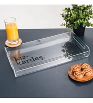 Kız Kardeş Kelime Anlamlı Hediye Akrilik Tepsi - 22 x 40 cm - Suya Dayanıklı Tasarım