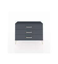 Arges Şifonyer 3 Çekmeceli 88x30x64 Antrasit-Antrasit