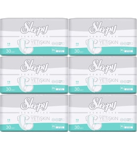 Sleepy Yetişkin Hasta Bezi Bel Bantlı XL - Extra Large - Ekstra Large 180 Adet (6PK*30)
