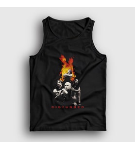 Presmono Unisex Siyah Band Disturbed Atlet 375383tt