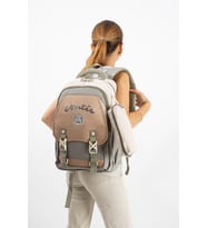 Ventis Unisex Okul Çantası Lise Ortaokul 2'li Set Kalemlikli Sırt Çantası 43*30 Cm Çok Cepli Vnt1-D