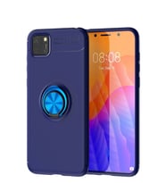 Durukar® Huawei Y5P Kılıf Range Yüzüklü Silikon - Mavi
