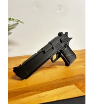 Desert Eagle Maketi Tabanca Figürü Gerçek Boy 1:1 Ölçek Tabanca Oyuncak (Siyah)