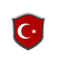 AYYILDIZ BAYRAK ROZET 7cm STİCKER ETİKET
