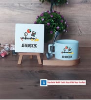 Muhasebeci Dekoratif Taş, Kupa Bardak Kırmızı Hediye (Model 7)