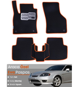 HYUNDAİ COUPE (2001-2009) Uyumlu EVA Paspas Tam Set–Araca Özel,Kolay Montaj,Su Geçirmez