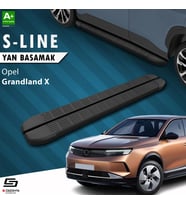 S-Dizayn Opel Grandland X 2 Hybrid S-Line Siyah Yan Basamak 183 Cm 2024 Üzeri A+ Kalite