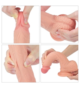 Lovetoy Nature Cock serisi 21 Cm Çift Katmanlı Ultra Yumuşak Penis
