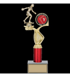 ODAK KUPA - Figürlü Kupalar - Bowling Kadın Figürlü Kupalar FG-016 C - 34 cm