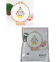 Nakış Kitleri Kasnaklı 8.6 X 6 Cm Robot