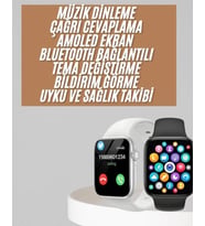 1.83 İnç Akıllı Saat Android Ve İos Uyumlu Çağrı Cevaplayabilen Adımsayar Gps Takibi