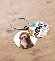 BK Gift Evcil Dostlara Özel İsimli 2’li Ahşap Pet Tasma Künyesi - Model 1-5
