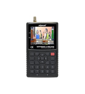 ALPSAT 5 HD PRO GÖRÜNTÜLÜ UYDU BULUCU*AHD*TVI*CVI TEST CİHAZI * SATFİNDER AS05-HDPRO (Siyah)