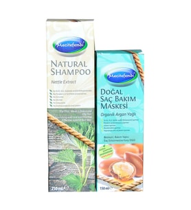 Mecitefendi Isırgan Şampuan 250 ML + Argan Yağlı Saç Maskesi 150 ML