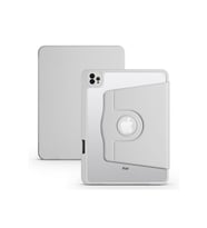 Apple iPad 10.2 2021 (9.Nesil) Uyumlu Kılıf Zore Termik Kalem Bölmeli Dönebilen Standlı Kılıf (Gri)