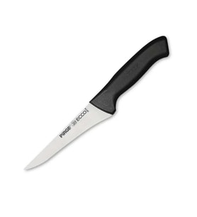 38118 Ecco Kasap Et, Kemik Sıyırma Bıçağı 14,5 Cm - Siyah